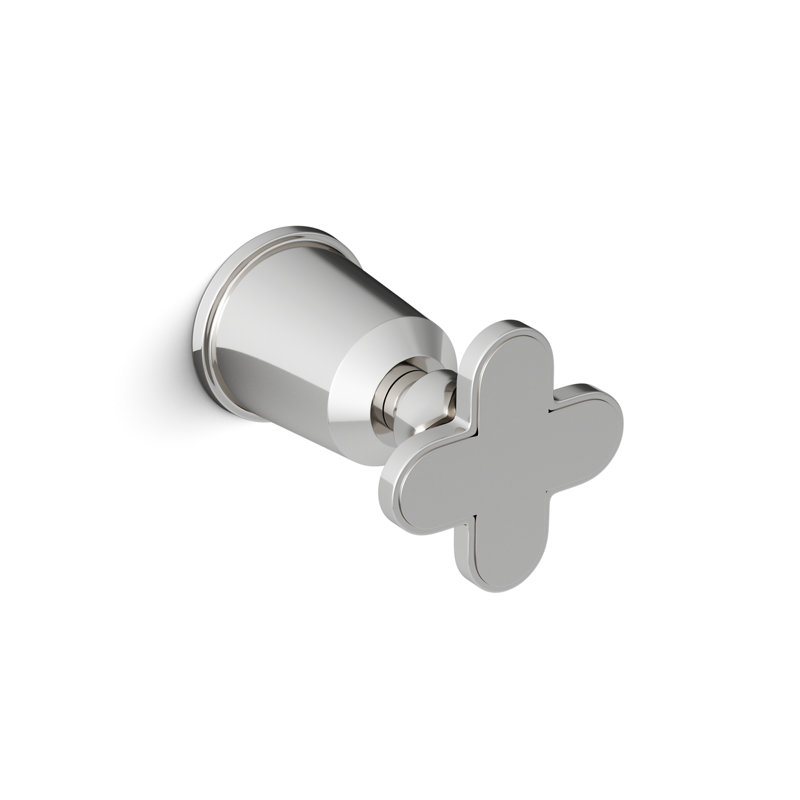 Twenties Single Cut-Off Tap, Wall Mounted, Rough-in Box 3/4 Cold, 14K Gold