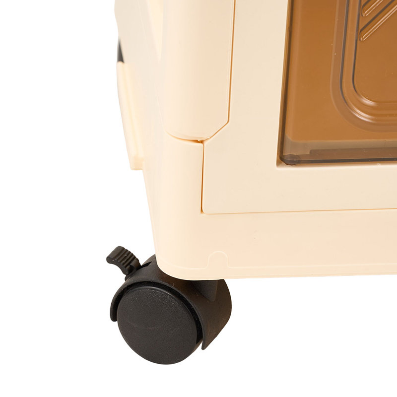 Rebrilliant Plastic Storage Tub & Tote, Walnut