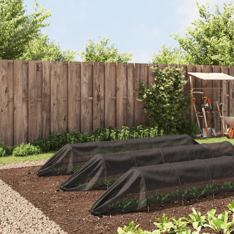 Netting Tunnels 3 Pcs Black And Polyethylene
