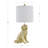 24.75" Gold Sitting Golden Retriever Table Lamp  With Shade-947995772-947995773