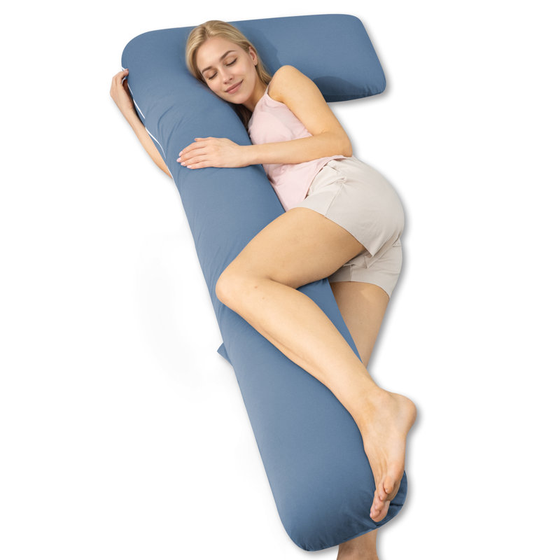 Coussins de grossesse avec matériau Tencel, oreiller de maternité complet en forme de 7 pour les dormeurs latéraux 60 pouces - soutien pour le dos, les hanches, le ventre, les jambes