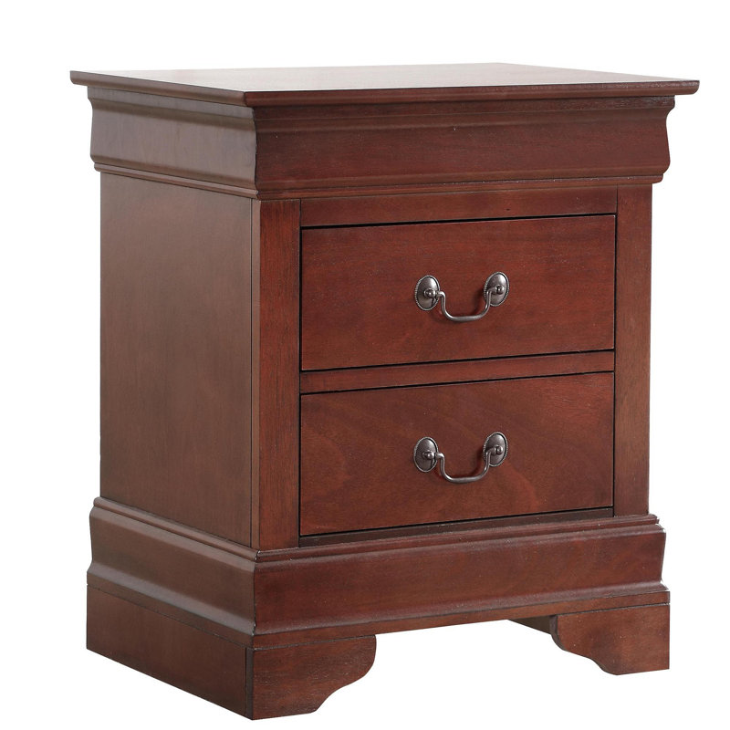 Table de chevet charmante finition cerisier G2100-N