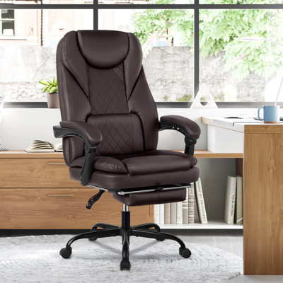 Azteca Ergonomic Executive Chair with Retractable Footrest