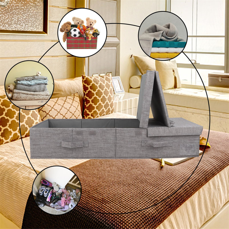 Brayden Studio Fabric Underbed Storage