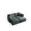 Grey Chenille 4 With 2 Seater And Ottomans, Wood Build, High Cloth, Cozy Home Decor Option Sectional Solid Wood, Breathable Fabric, Relaxing Lounge Seat