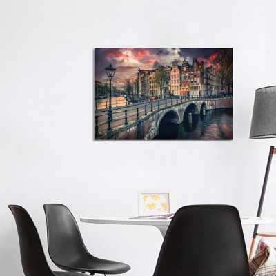 Amsterdam by Adrian Popan - Wrapped Canvas Print