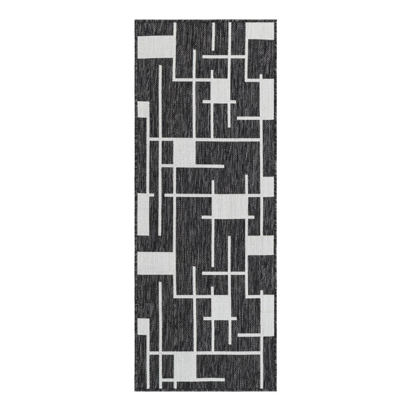 Tapis intérieur / extérieur d'extérieur moderne, Tapis de couloir 2 pi x 5 pi 3 po