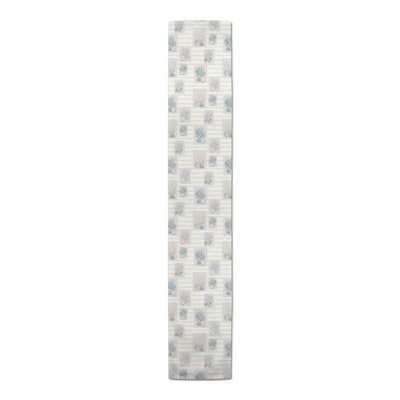 Arrain Rectangular Striped Table Runner