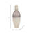 Decorative Glass and Metal Jar with Aluminum Sculptural Lid and Modern Glam Design-925435874