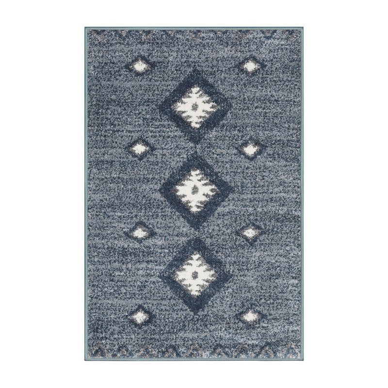Tapis 10044 contemporain lavable à la machine à 100%, Rectangle 2 pi x 3 pi