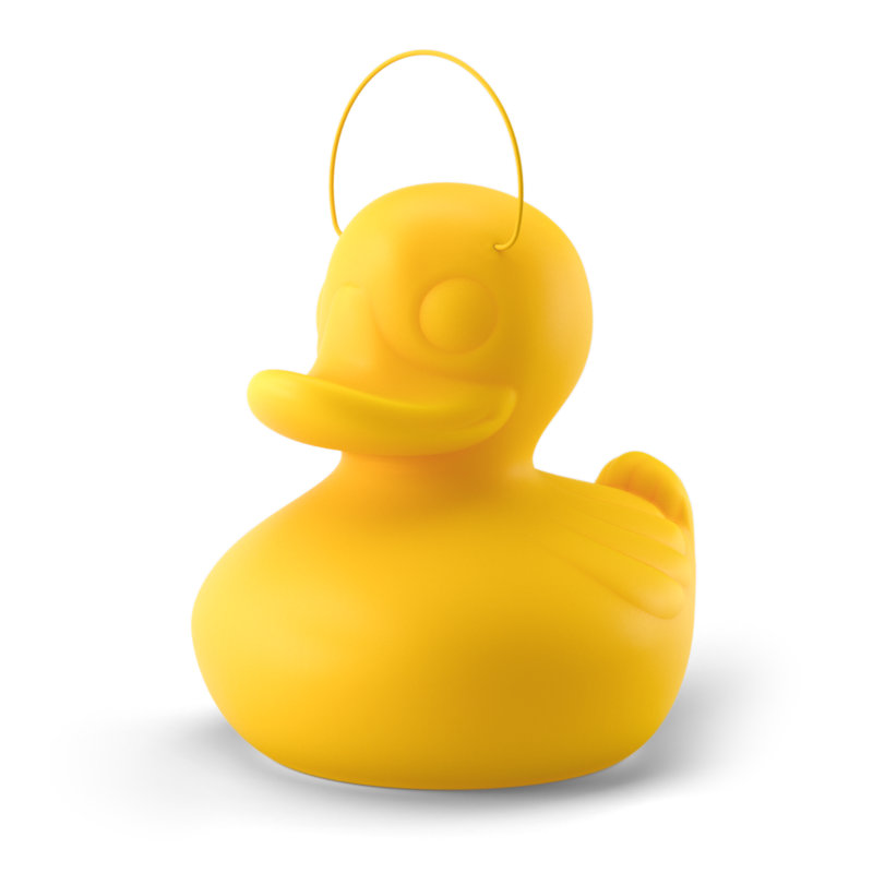 The Duck Duck Lamp Small Yellow, Yellow, 12.21" H x 10.24" W x 12.21" D 