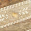 Table de chevet 2 tiroirs en bois massif brun