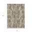 Tapis extérieur lavable damassé gris et gris anthracite 8 pi x 10 pi