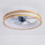 Ventilateur de plafond encastré moderne à DEL avec télécommande