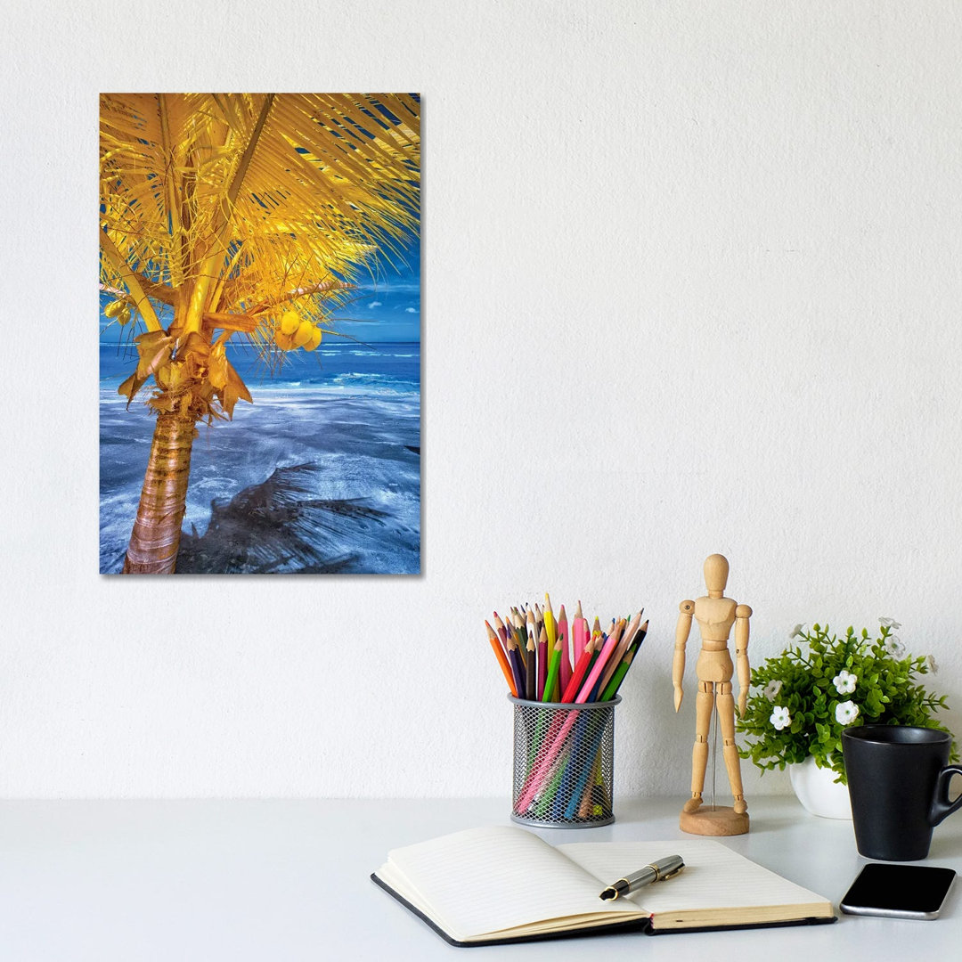 The Lizard On Tropical Palm Tree #1 by Glauco Meneghelli - Wrapped Canvas Gallery-Wrapped Canvas Giclée