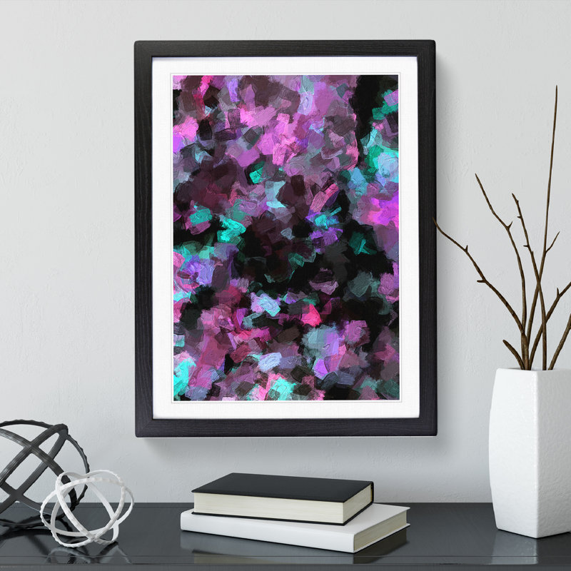 Ministry of Love Abstract - Framed Print, Black, 46cm H x 34cm W x 2cm D
