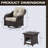 Miram Swivel Wicker Outdoor Lounge Chair-424236047