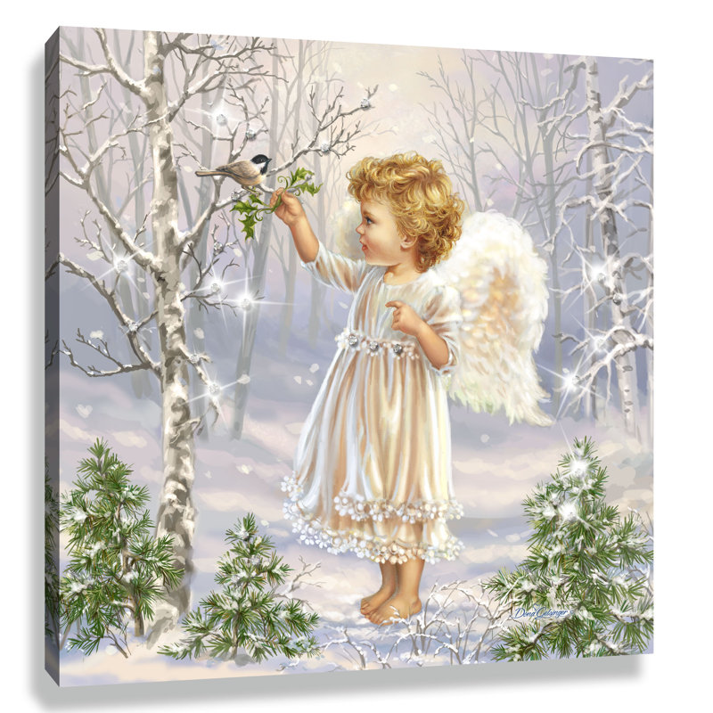 Little Winter Blessings by Dona Gelsinger - Unframed Painting Print on Fabric