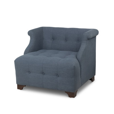 Scroll Arm Occasional Chair, Mocha