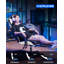 Gaming Chair Spring Cushion, Cow-Spotted Design, Height Adjustable,Headrest,Footrest&Lumbar Support-1413216564