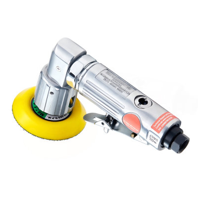 Ponceuse pneumatique orbitale 1/2/3 pouce, mini-ponceuse pneumatique haute vitesse 15000 tr / min pour le travail du corps automatique, ensemble de ponceuse pneumatique 58PCS avec papiers abrasifs, coussin en laine, éponges ondulées