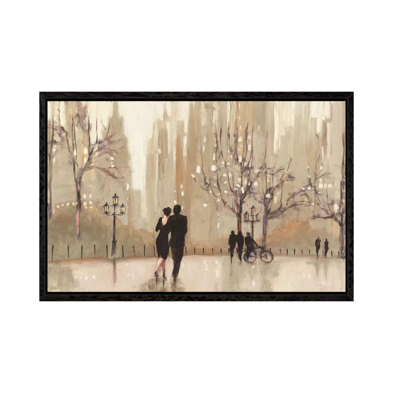 Print on Canvas, 101.6 cm H x 152.4 cm W x 4.445 cm D, Black  Floater Framed