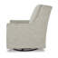 Fauteuil d'appoint pivotant rembourré Hutchens