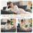 47.6" W Faux Fur Upholstered Standard Sofa with 3 Pillows-860684757