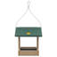 Petite mangeoire d'oiseaux en plastique recyclé 8,75 po Birds Choice, taupe / vert