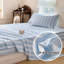 Draps en percale rayée, draps de lit en microfibre douce prélavée à fines rayures, ensemble de draps de style ferme avec poches profondes-133897289-133897300