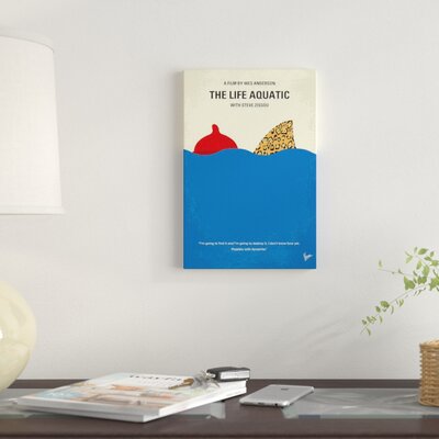 Minimal Movie 'The Life Aquatic with Steve Zissou' Graphic Art Print on Canvas -  East Urban Home, 296B7824FAF74AF5A28C60C510278318