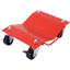 Chariot de voiture, chariot de roue robuste, 4 piquets de voiture avec roues, capacité de 6000 lb, rouge