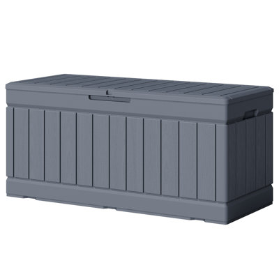 80 Gallons Water Resistant Resin Lockable Deck Box