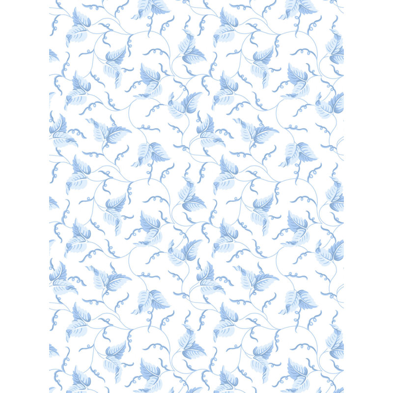 ANGLE LEAF WALLCOVERING, Blue Jay
