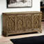 Console rectangulaire en chêne Ashwanth