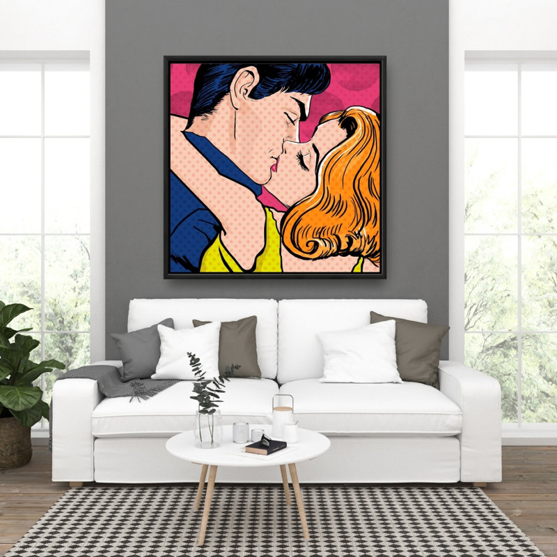 «Pop Art Style Couple» sur toile