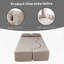 2-In-1 Foldable Sofa Bed,75 Inch Folding Boneless Couch Convertible Compressed Sleeper Sofabed, Memory Foam Faux Fur Upholstered Cloud Couch Mattress Bed W/ 2 Pillows For Living Room Apartment-866154272-866154279