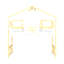 Lit superposé simple au dessus d'un lit simple avec toit, fenêtre, boîte de fenêtre, porte, avec garde-corps et échelle, naturel / blanc