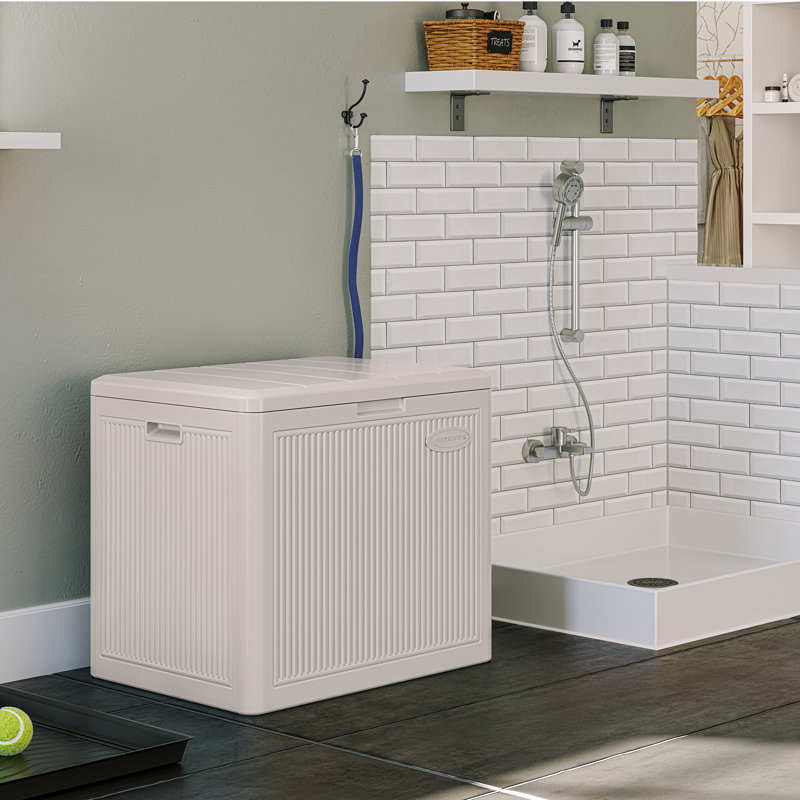 Suncast New York 83L Storage Box - Light French Grey