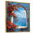 Toile avec cadre flottant or