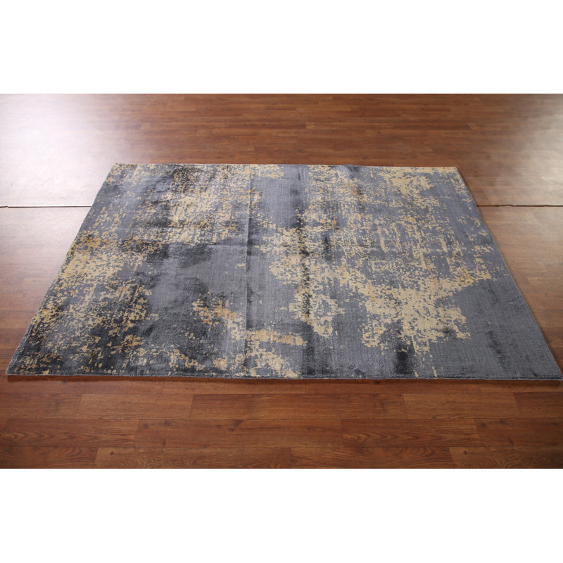 Handmade Modern Abstract Rug 4x6