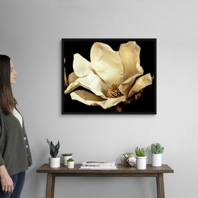" Buttercream Magnolias I " Painting Print