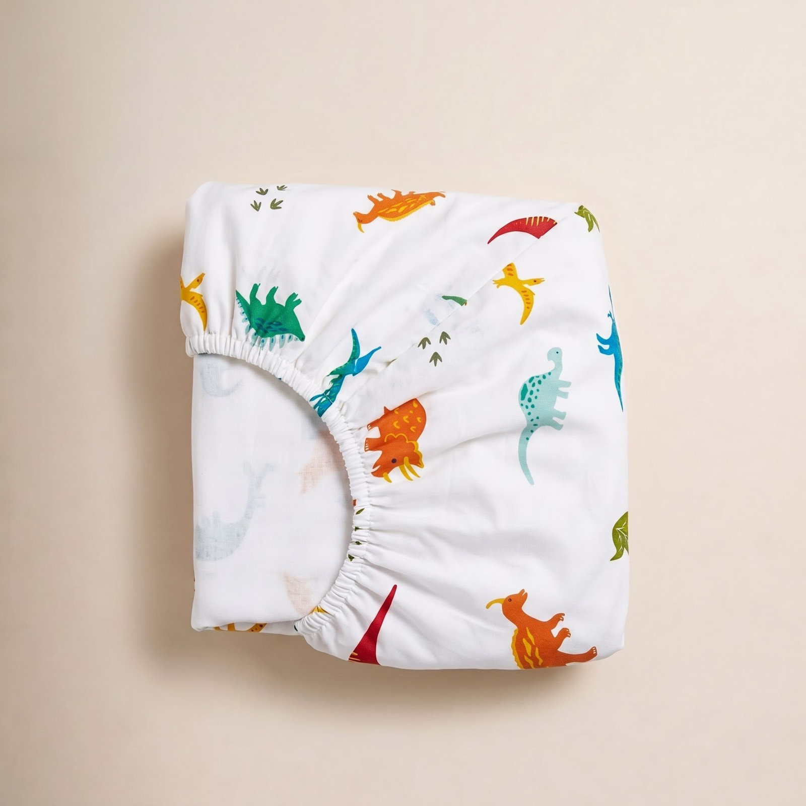Jurassic Dinosaurs Cotton Fitted Crib Sheet