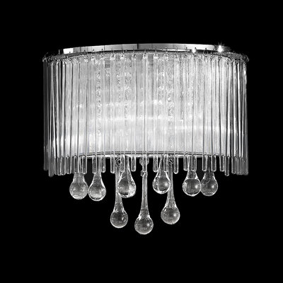 Glass Flush Mounted Sconce