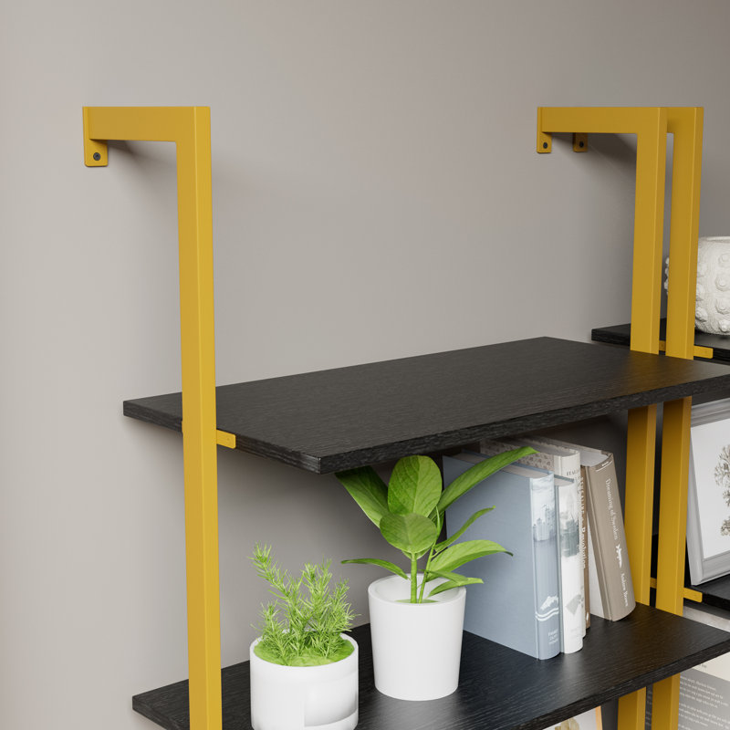 Table basse industrielle à plateau relevable avec compartiment de rangement dissimulé, structure en métal, table à cocktail relevable avec espace de rangement pour le salon, noir / doré