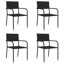 Medha 4 - Person Patio Dining Set Rectangular Table-115521654-115521649