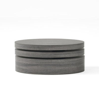MODERNESQUE ROTATING COFFEE TABLE-Matte Black