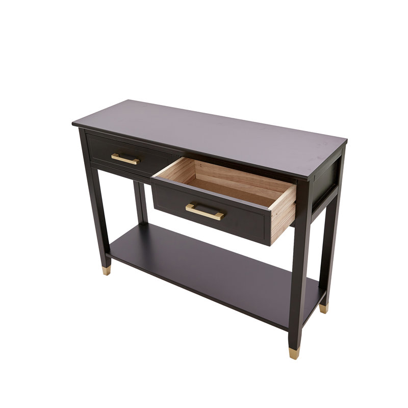 Ossian 105cm Console Table, Black