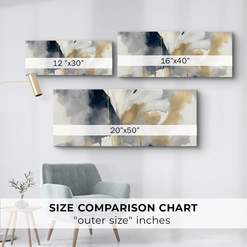 Abstract Series 10 #II-Wide Gallery Wrapped Canvas, 12" H x 30" W