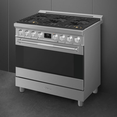SMEG Cuisinière professionnelle 36 po bi-carburant